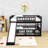 Wood Bunk Bed With Slide And Guardrails-668967443-668967440