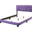 Lit transitionnel mauve pour chambre à coucher - H 48 po x l 58 po x P 77 po et durable, vibrant, facile à assembler, assorti à divers décors avec structure de support solide