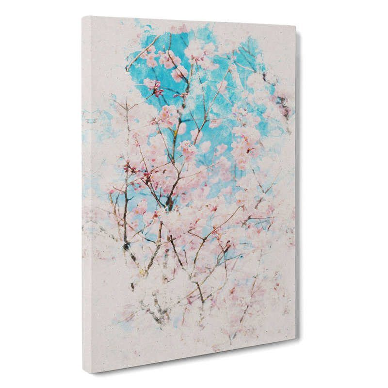 Branches Of A Cherry Blossom - Wrapped Canvas Painting, 76cm H x 50cm W x 3cm D