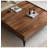 Modern minimalist black walnut solid wood coffee table-110731437