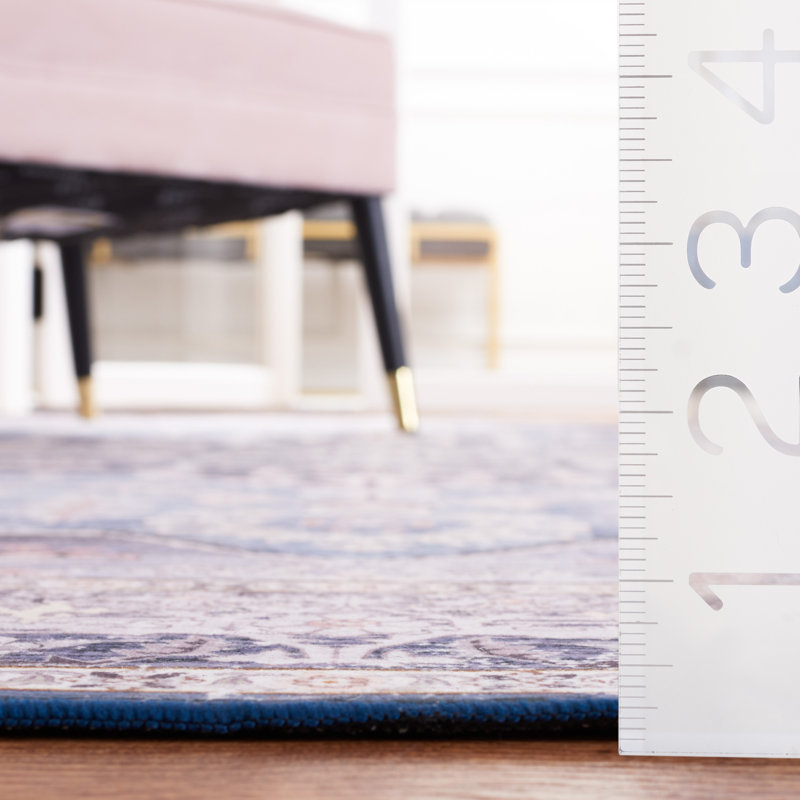 Tapis oriental bleu / gris czarnetzki, Rectangle de 5 pi x 8 pi