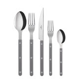 Bistrot Solid 5 - Piece Stainless Steel Flatware Set - Service for 1