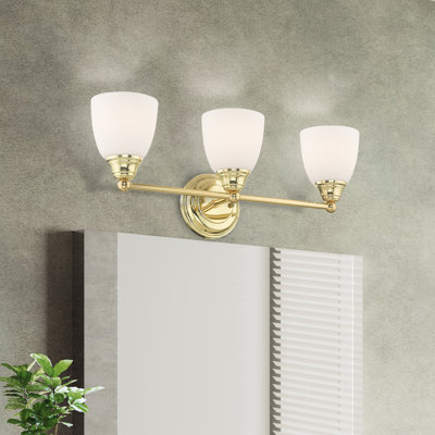 Éclairage de salle de bain à intensité variable 3 lumières Mayday