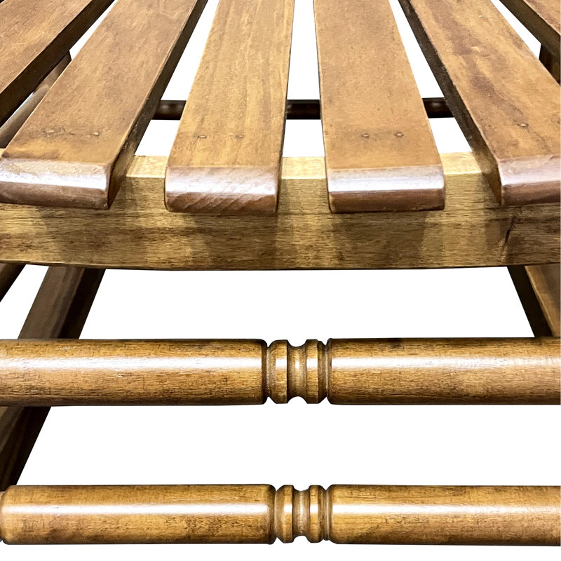 Adult Balcony Porch Rocking Furnishings, Solid Hardwood Built, Comfortable Wide Seat & , Slatted Back, Simple Assembly Procedure, 280lbs Load Capacity, Oak Chair In Wood, Finish, And Armrest For