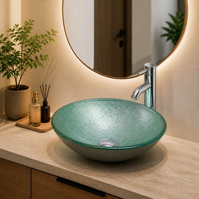 Lavabo de salle de bain vasque 16 po