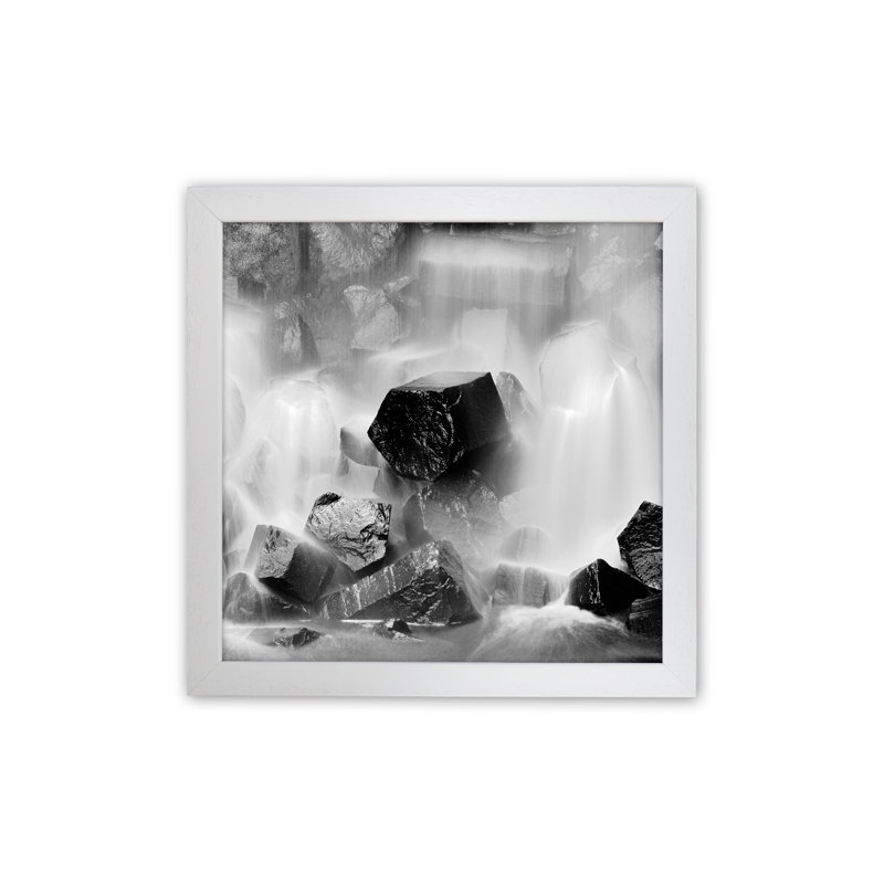 Cube by Karsten Wrobel - Print on Canvas, White Framed, 46cm H x 34cm W x 3cm D