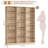 74"h X 59"w 6-tier Large Wood Storage Bookcase (set Of 2)-130076534
