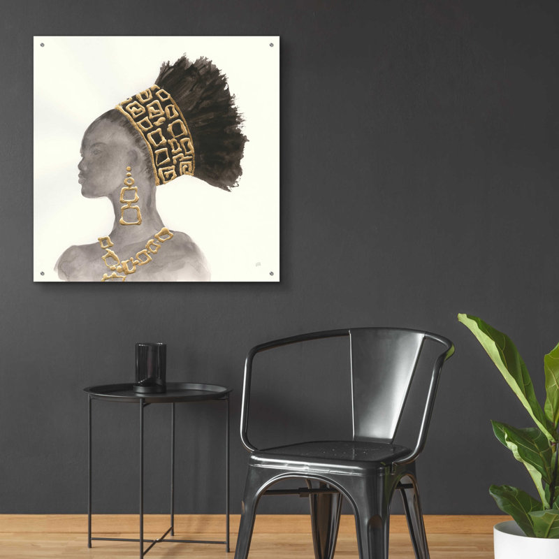 «Coiffure beauté II» par Chris Paschke, 24 po x 24 po, H 36 po x l 36 po x P 0,2 po