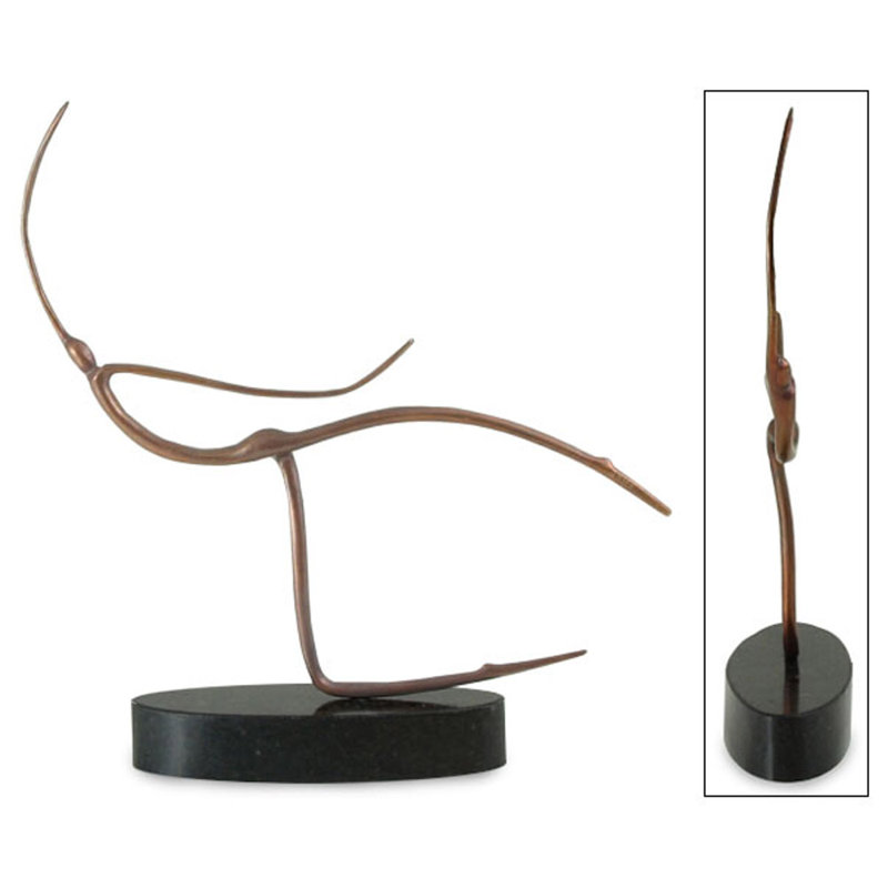 Figurine en bronze marche Baum