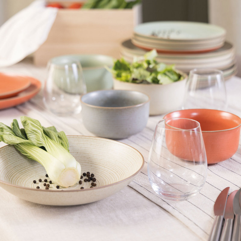 Nature Stoneware Salad/Dessert Plate, Beige/Sand