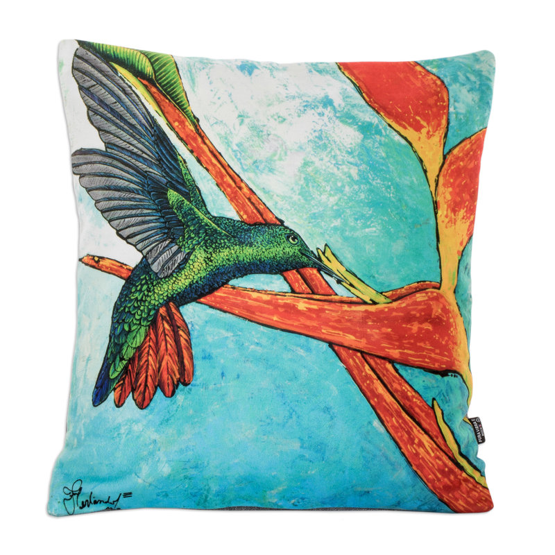 Housse de coussin rectangulaire en polyester / mélange de polyester Ferlander Arguedas