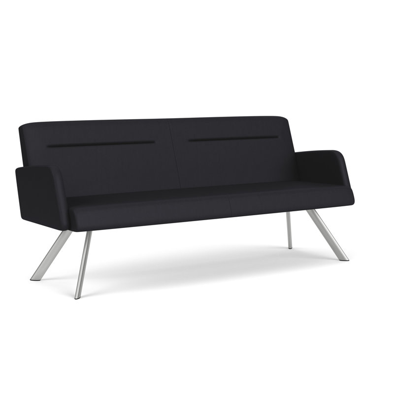 Pieds de canapé en acier Willow, Argent argent, Noir Patriot Plus - nettoyez le vinyle avec un lin, Yes