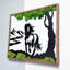 Cheval en mousse, art mural en métal