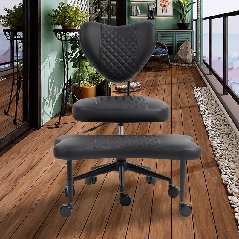 Pu Leather Cross-legged Meditation Chair