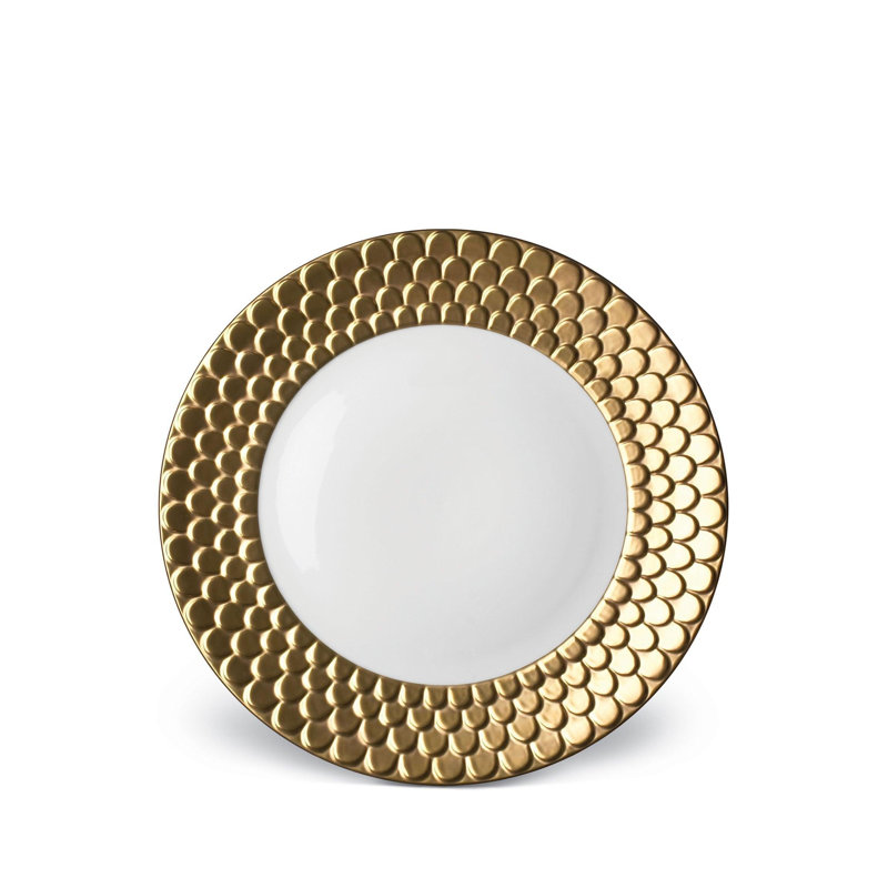 Aegean 24Kt Gold Sculpted Dessert Plate