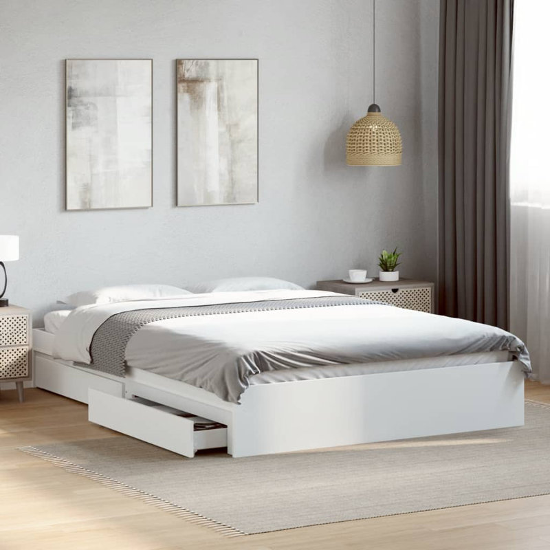 Greger Bed, 150 x 200cm, White