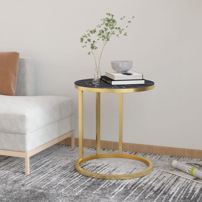 Slayden Glass Top Frame End Table