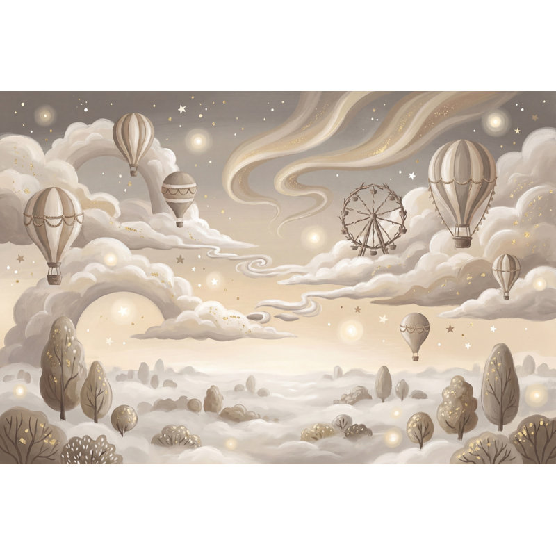 Papier peint amovible nuage de rêve Dreamy Sky, 160 po x 108 po, Non tissé