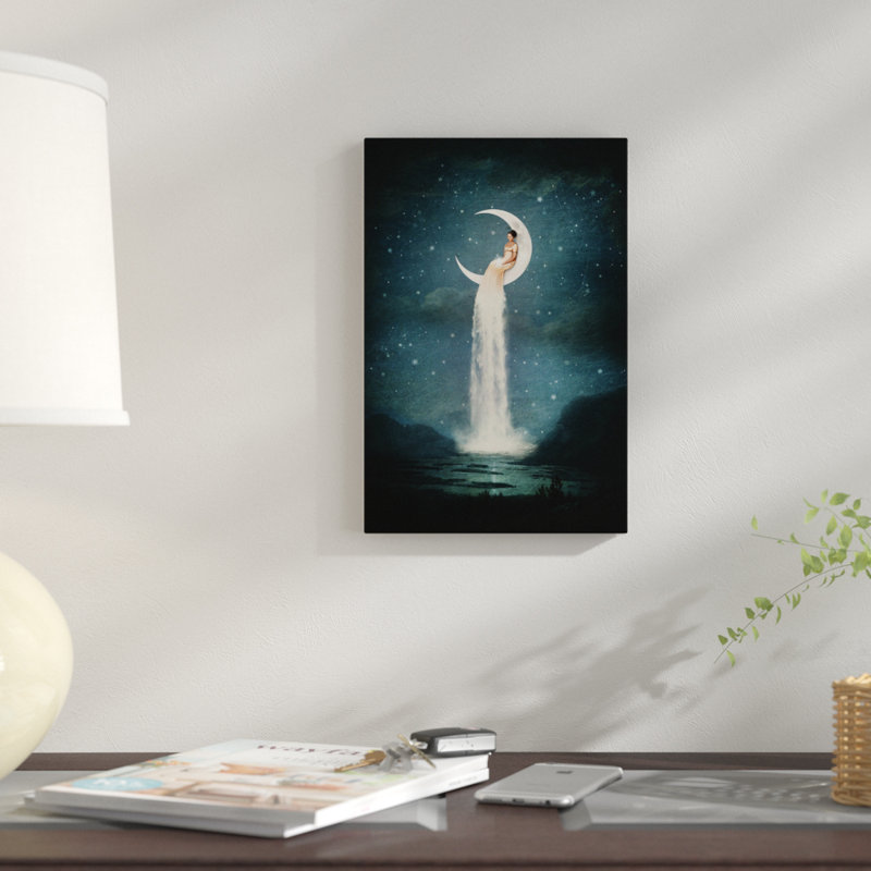 «Moonriver Lady», impression sur toile, H 18 po x l 12 po x P 1,5 po, Toile tendue, Pas de tapis