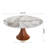 Farmhouse Glossy Sintered Stone Round Dining Table Solid Wood Pedestal Base For Kitchen & Dining Room-1064768827-1064768830