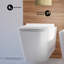 Ensemble de toilette à double chasse avec plaque de chasse 0,8 / 1,6 GPF Concorde-108927932