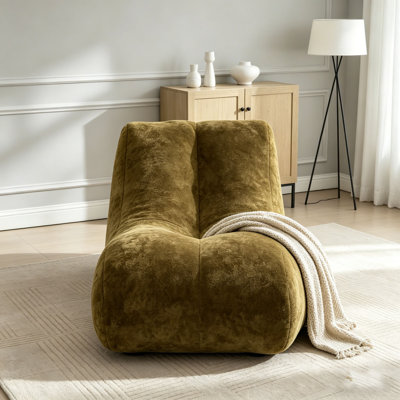 Fauteuil à billes doux avec noyau en mousse haute résilience pour deux personnes.