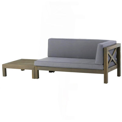 X-Back Right Corner Bench