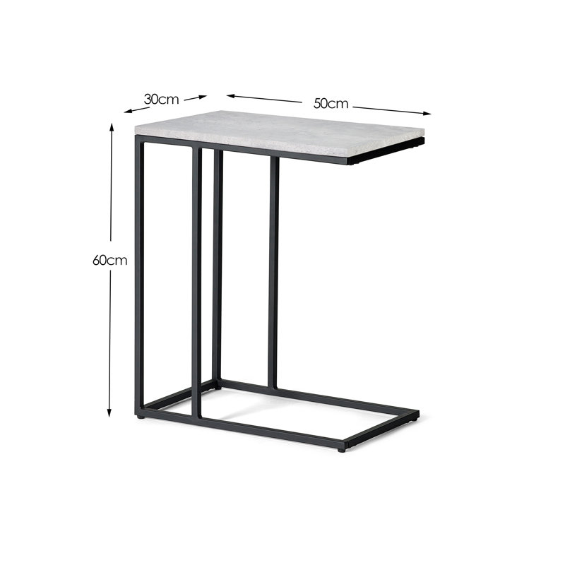 Beaverdam Frame End Table, Concrete Grey