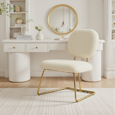 Striking Armless Accent Chair