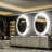 Molly Frameless Front Light and Backlit 3 Colors Dimmable Anti-Fog Oval Wall Bathroom Vanity Mirror-33212740