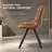 Annalise Mid-Century Modern Leather Dining Chair – Ergonomic Waterfall Seat & Powder-Coated Iron Legs-1829151799-1812059120-1829151797