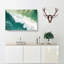 Green Crashing Waves in Australia - Wrapped Canvas-55313536