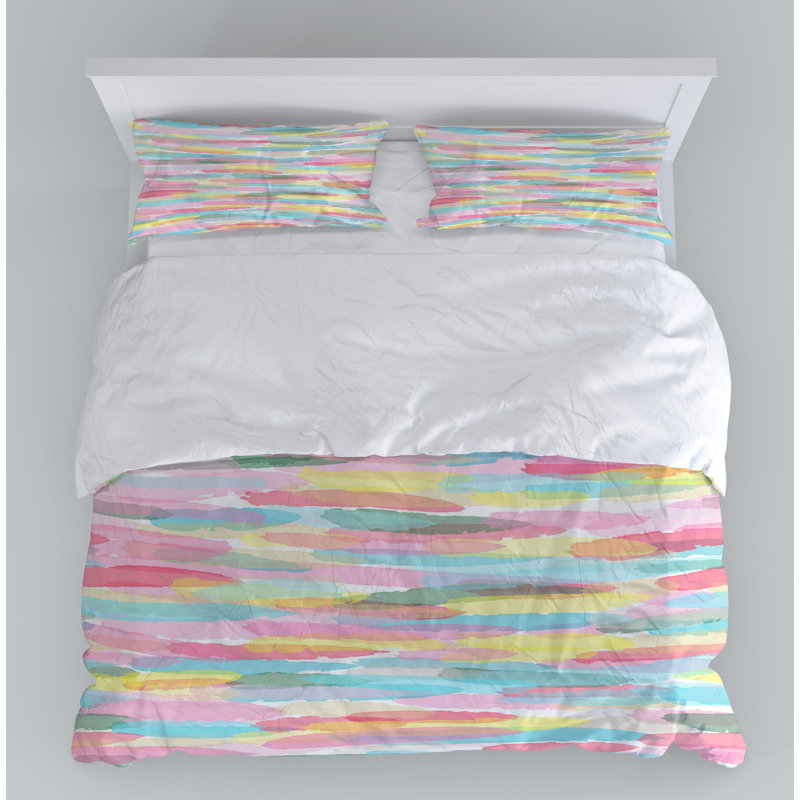 Striped Duvet Cover, Twin Duvet Cover + 1 Queen Sham
