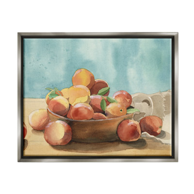 Ba-993-Floater " Kitchen Peaches Still Life "