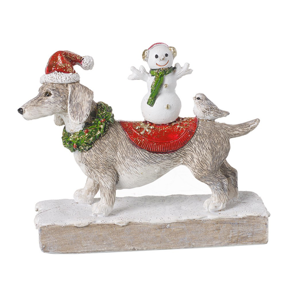 christmas dog figurines