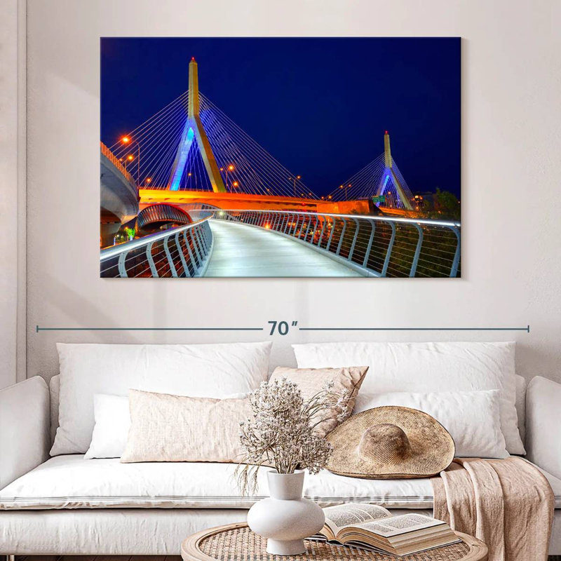 Patriotic Zakim Bridge, 34" H x 51" W