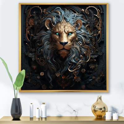 Majestic lion II - Lion, art mural