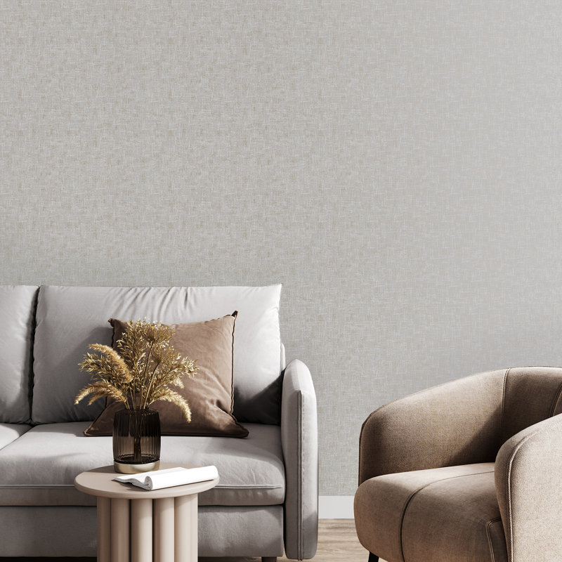 Midas Texture Neutral Gold Wallpaper, Gray