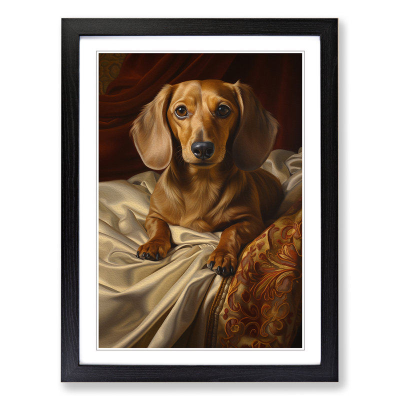 Single Picture Frame Print on Wood, Black Framed, 64cm H x 46cm W
