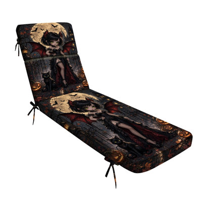  Coussin de patio extérieur d'extérieur 3 po Chibi Vampire Girl