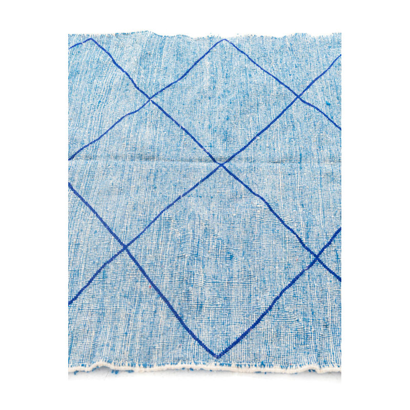 Tapis bleu 5 x 8 Parra