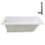 60" x 32" Acrylic Soaking Drop-In Bathtub, Drain Included-97412612