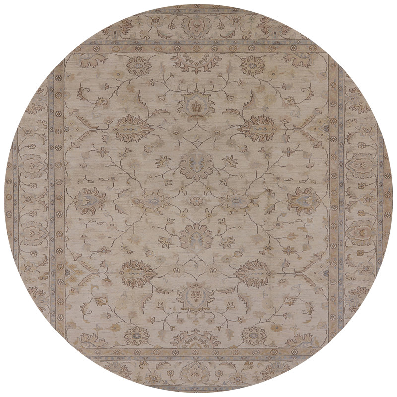 Tapis oriental brun Kenansville, Rond 4 pi