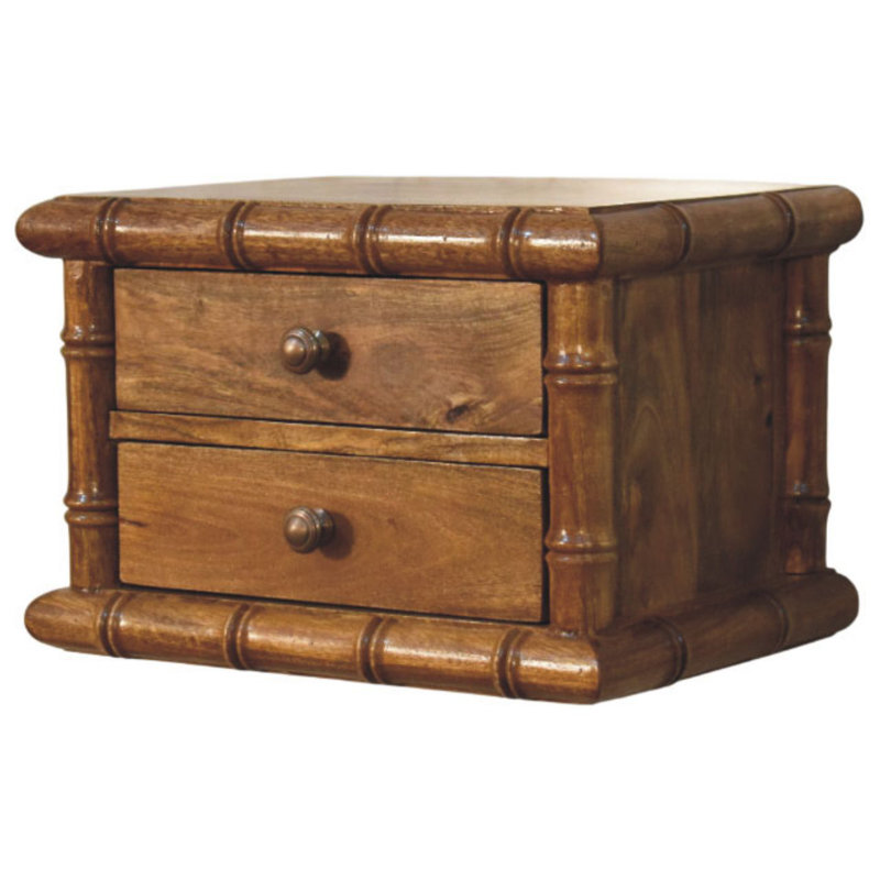 44cm W Solid Wood Bedside Table
