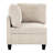 Modern Sectional With Beige Corduroy & Hidden Storage Compartments Ports 4 Detachable Back Cushions Charging