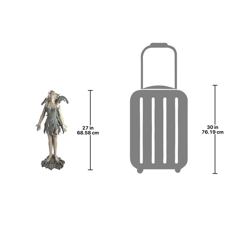 Two-Tone Resin Spirit of the Wind Fairy Statue