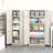 Lakenzie 5 - Shelf Steel Garage Storage Cabinets with Lock (72" H x 32" W x 16" D)-781850448