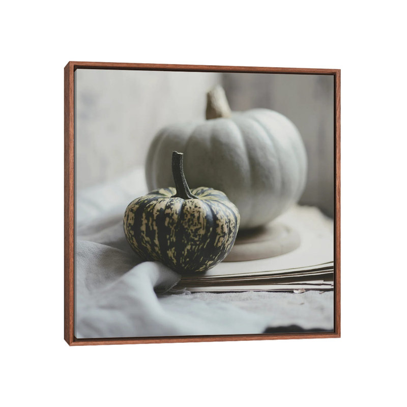 Fall Bunches by Sarah Gardner - Print on Canvas, 93.98 cm H x 93.98 cm W, Brown Floater Frame