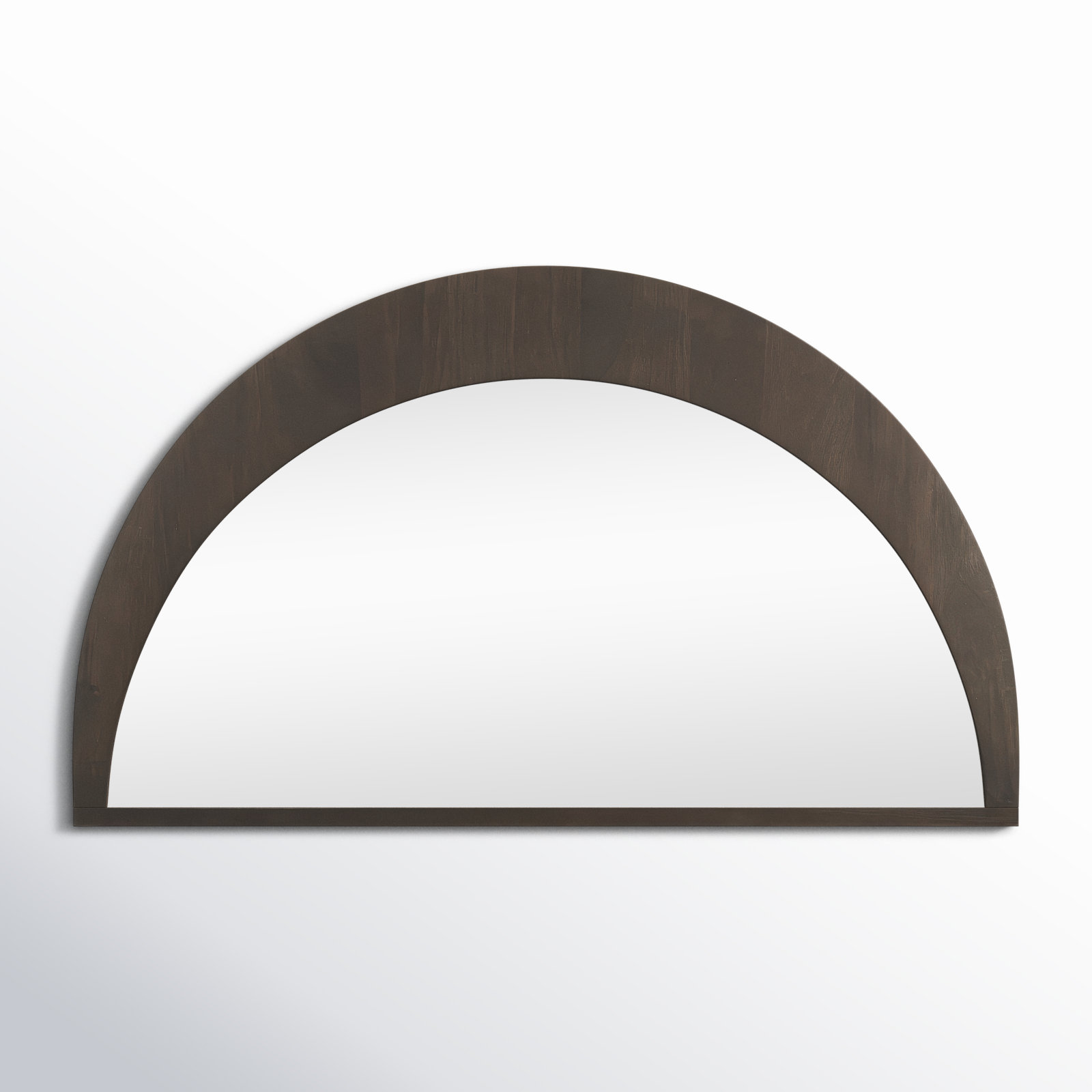 Vixe Solid Wood Mirror, Dark Brown, 26.3" x 42"