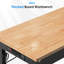 Établi réglable de 60 po, capacité de charge de 2 000 lb avec poste de travail robuste avec prises de courant, table de travail en bois d'hévéa pour garage, bureau, atelier, commercial